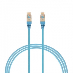 0.75M Cat 6A Rj45 S/Ftp Thin Lszh 30 Awg Network Cable. Blue