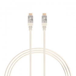 2.5M Cat 6A Rj45 S/Ftp Thin Lszh 30 Awg Network Cable. White