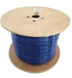 8Ware Cat6A Underground/External Shield Cable Roll 350m Blue Bare Copper Twisted Core PVC Jacket Cat6A-Ext350Blush