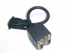 4cabling Dvi Splitter Cable Dvi 24+5 M To 2 X Dvi F Cb-dvi-25