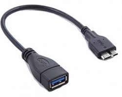 Astrotek Usb 3.0 To Micro Otg Cable 25cm - Type A Female To 5 Pins For Samsung Note White Colour Cbat-usb3micro-otg