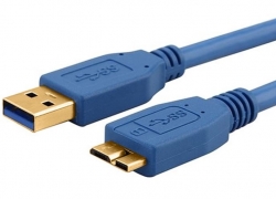 Astrotek Usb 3.0 Cable 3m - Type A Male To Micro B Blue Colour At-usb3micro-ab-3m