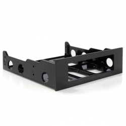 Aywun 5.25" To 3.5" Front Face Plate Bracket No Screw Bulk Pack Acrany35to525bk