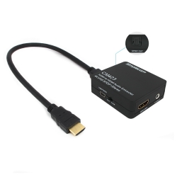 Simplecom Cm423 Hdmi Audio Extractor 4k Hdmi To Hdmi And Optical Spdif + 3.5mm Stereo Cm423