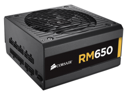 Corsair Power Supply: 650W Rm-650 80 Plus Gold Certified Full Modular Rm650