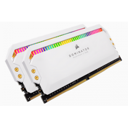 Corsair Dominator Platinum Ddr4 3200Mhz 16Gb 2X8Gb Dimm Xmp 2.0 White Heatspreader CMT16GX4M2Z3200C16W