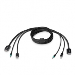 Belkin Display Port Combo Cable (Dp/ Usb B/ Audio To Dp/ Usb A/ Audio) Single Output 1.8M F1D9019B06
