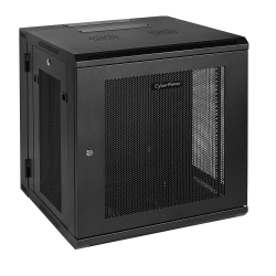 Cyberpower Cr12u51001 19" 12u 600mm Deep Swing Out Wall Mount Enclosure, Hex Perforated Metal