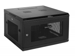 Cyberpower Cr6u61001 19" 6u 600mm Deep Wall Mount Enclosure, Hex Perfoated Metal Door, 60kg