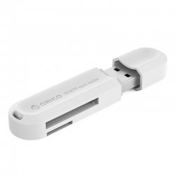 Orico White Crs21 Usb3 Tf & Sd Card Reader Orc-crs21-wh