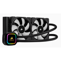 Corsair iCUE H100i RGB PRO XT, 240mm Radiator, Dual 120mm PWM Fans, Software Control, Liquid CPU Cooler CW-9060043-WW