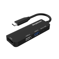 Simplecom Da305 Usb 3.1 Type C To Hdmi 4 In 1 Combo Hub (Hdmi + Usb3.0 + Usb2.0 + Micro Usb) Da305