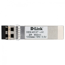D-link 10gbase-sr Sfp Transceiver, 80/ 300m - Without Ddm- 80m: Om1om2 - 300m: Om3 Dem-431xt