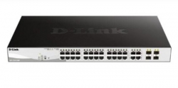 D-link Dgs-1210-28mp 28-port Gigabit Websmart Poe Switch With 24 Rj45 And 4 Sfp Ports. Poe Budget