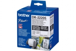 Brother Dk22205 White Continuous Paper Roll 62mm*30.48m