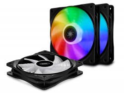 Deepcool 120Mm Cf120 Rgb 1500Rpm Fan 3 Pack Dp-Fa-Rgb-Cf120-3