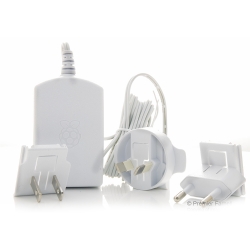 Raspberry Pi Power Supply (White) Micro Usb 5.1V 2.5A E14-2534971