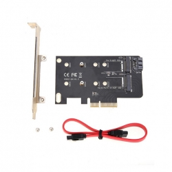 Simplecom Ec412 Dual M.2 (b Key And M Key) To Pci-e X4 And Sata 6g Expansion Card Ec412