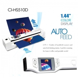 Digitalk 2-in-1 Combo Portable A4 1200dpi Photo & Document Scanner (ci-hs510d) Eledighs510dcom