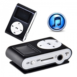 Mini Clip 8g Mp3 Music Player With Usb Cable & Earphone Black Elevmxmp38gbbk