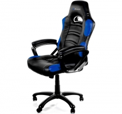 Arozzi Enzo Series Racing Style Swivel Gaming Chair, Black & Blue Aro-enzo-bl