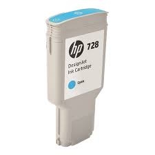 Hp 728 300-ml Cyan Ink Crtg F9k17a