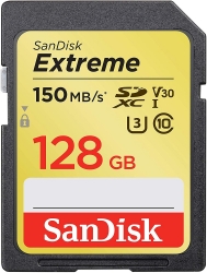 Sandisk Sdsdxv5-128G-Gncin Sdxc Extreme Cl10 V30 Uhs-I/ U3 150Mb Ffcsan128Gsdxv5U150