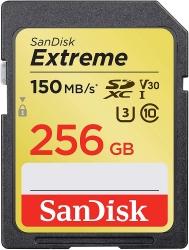 Sandisk Sdsdxv5-256G-Gncin Sdxc Extreme Cl10 V30 Uhs-I/ U3 150Mb Ffcsan256Gsdxv5U150