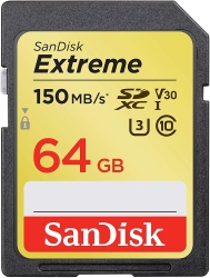 Sandisk Sdsdxv6-064G-Gncin Sdxc Extreme Cl10 V30 Uhs-I/ U3 150Mb Ffcsan64Gsdxv6U150