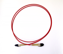 4C 1M Lc-Lc Om1 Multimode Fibre Optic Cable: Red (FL.OM1LCLC1MR)
