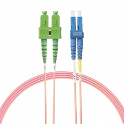 4 Cabling 4m Lc-sc/ Apc Os1 / Os2 Singlemode Fibre Optic Duplex Cable. Salmon Pink Fl.os1lcscapc4mp