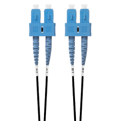 4 Cabling 0.5M Singlemode Fibre Optic Cable: Black (Fl.Os2Scsc05Mbl)