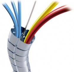Elsafe: Umbilical Cable Management: Floor To Desk 780mm : Grey Messenger