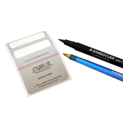 4cabling Cable Labels 100 Pack - Large: Grey 003.024.0031