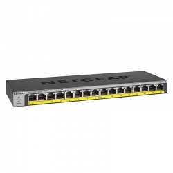 Netgear 16-port Poe/poe+ Gigabit Ethernet Unmanaged Switch With 183w Poe Budget Rack-mount Or Wall-mount