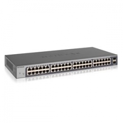 Netgear Gs750E 48-Port Gigabit Fanless Smart Managed Plus Switch With 2 Sfp Ports (Gs750E) Gs750E-100Ajs