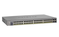 Netgear Gs752tpv2 48-port Gigabit Poe+ Ethernet Smart Managed Pro Switch With 4 Sfp Ports 380w