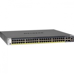 Netgear M4300-52g-poe+ 48-port Fully Managed Stackable Layer 3 Poe+ Switch (48 X 1g Ports With 2