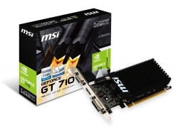 MSI GT710 1G HDMI LP VGA CARD PCIE2, DVI/ HDMI/ VGA, GDDR3 GT 710 1GD3H LP