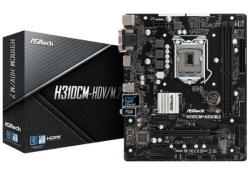 Asrock Intel H310 Chipset Micro Atx Pcie X16 M.2(1 Ssd) Hdmi Dvi-d D-sub Usb 3.1 Intel I219v 3