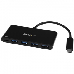 Startech 4 Port Usb C Hub With Power Delivery - Usb-c To 4x Usb-a - Usb 3.0 Hub Hb30c4afpd