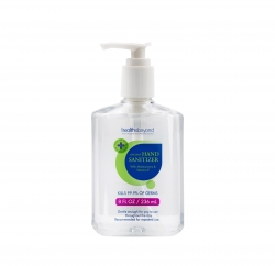 Health & Beyond Instant Hand Sanitiser Gel 236ml Pump bottle with moisturizers & Vitamin E, 75% Alcohol  Hbhs-236Ml