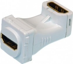 4cabling Hdmi To Hdmi Right Angle Coupler Insert White 05bc6r