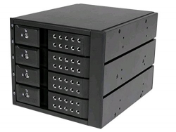 Startech 4 Drive Bay Aluminum Trayless Hot Swap Mobile Rack Backplane With Fan & Lock For 3.5in