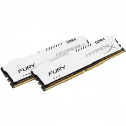 Kingston 16gb 2133mhz Ddr4 Cl14 Dimm (kit Of 2) 1rx8 Hyperx Fury White Hx421c14fw2k2/16
