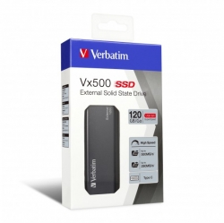 Verbatim Vx500 External Ssd Drive 120Gb Usb3.1 (47441)