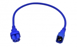 4cabling Iec C14 To C15 Power Cable 2m: Blue  011.180.1520
