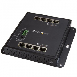 Startech 8-port Gigabit Ethernet Switch - Industrial Managed Network Switch - Wall Mount W/ Front