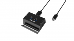 VOLANS VL-HB03R-C Aluminium USB-C to 3xUSB3.0 Hub + Multi Card Reader with Phone & Tablet Stand (VL-HB03R-C)