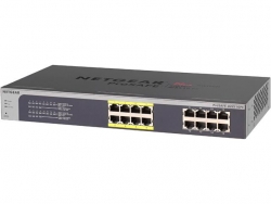 Netgear Prosafe Plus Jgs516pe 16-port Gigabit Rackmount Switch With Poe Jgs516pe-100ajs